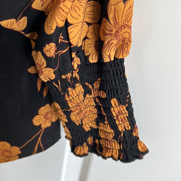 Sanctuary Black and Golden Floral Blouse - Picture 4 of 5